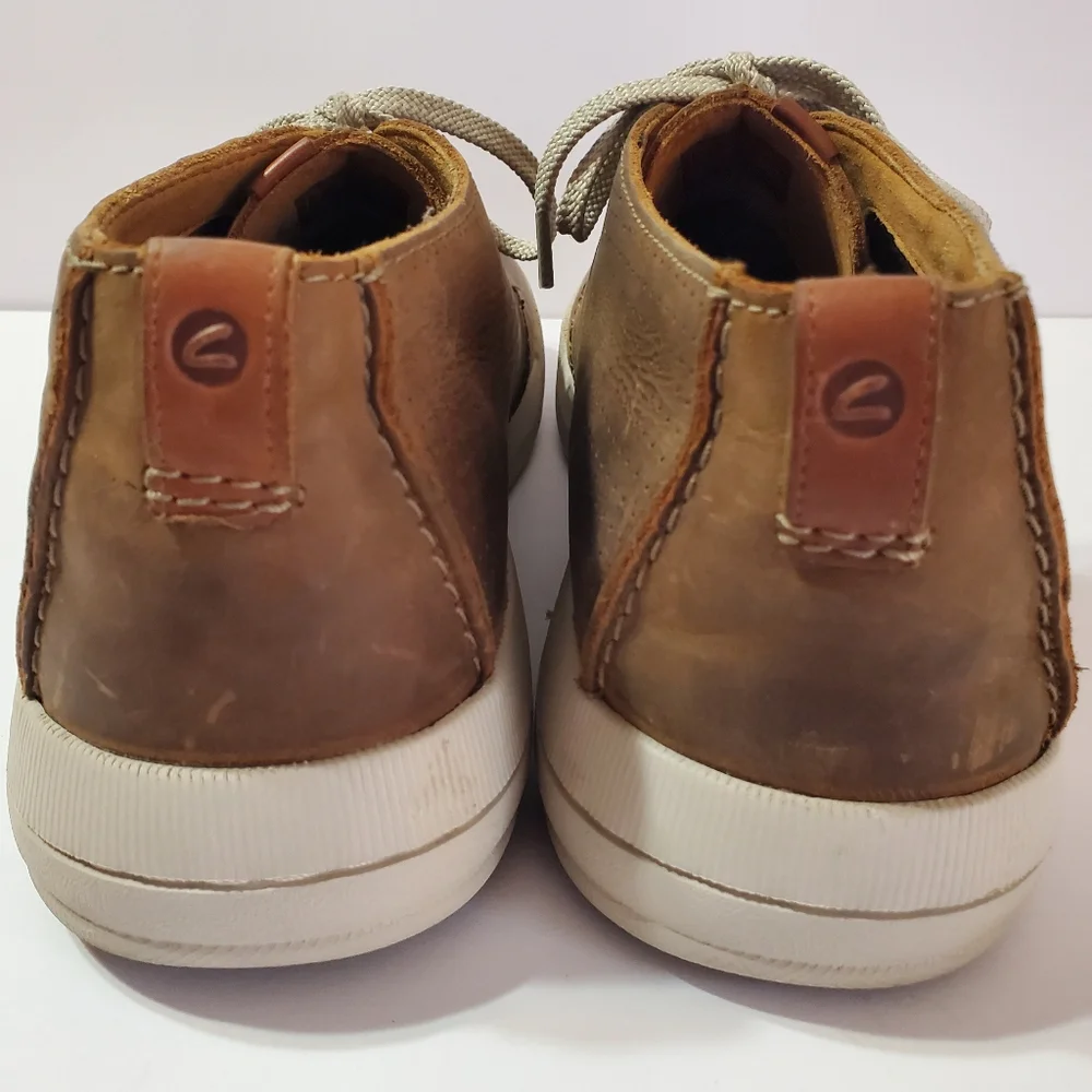Clarks Mens Driftway Seam Brown Leather Lace-up Shoes Size 13